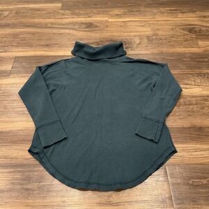 Maeve Anthropologie Shirt Womens Small Ainsley Waffle Knit Turtleneck Tunic Top